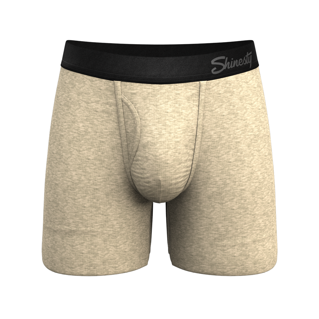 The Silver Fox | Oatmeal Heather Ball Hammock® Pouch Underwear With Fly - Shinesty
