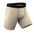 The Silver Fox | Oatmeal Heather Ball Hammock® Boxer - Long Leg - Shinesty