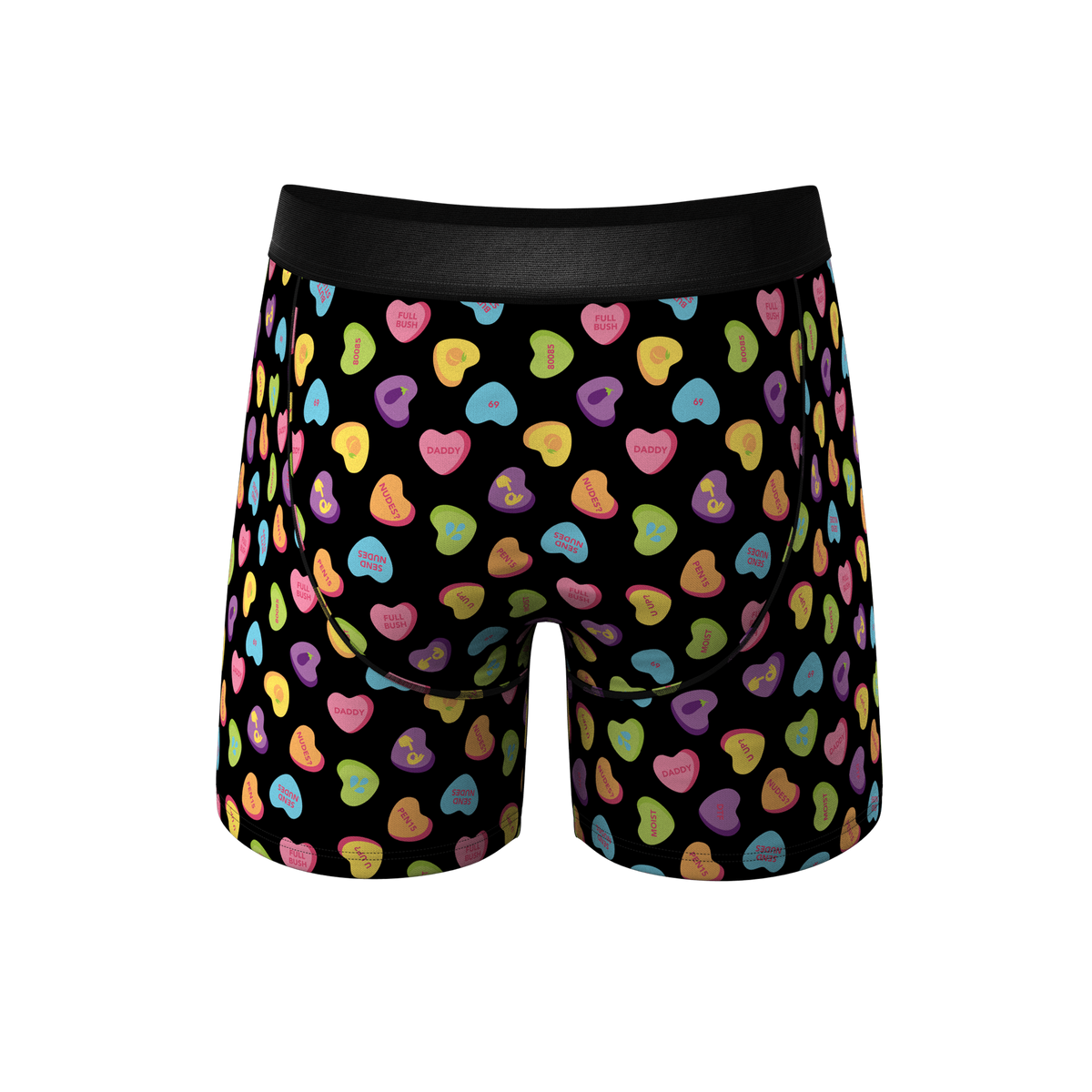 The Smooth Talker | Candy Hearts Ball Hammock® Pouch Underwear - Shinesty