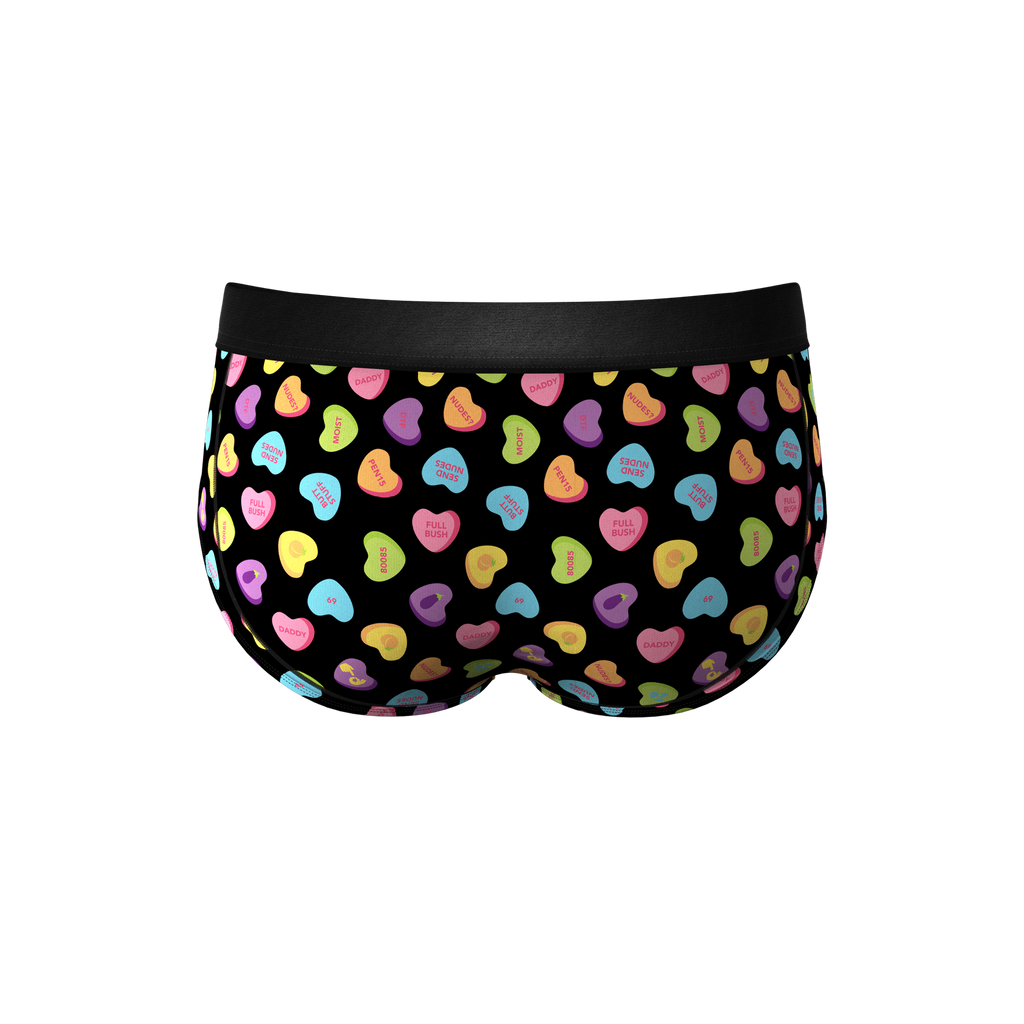 The Smooth Talker | Candy Hearts Ball Hammock® Pouch Underwear Briefs - Shinesty