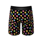 The Smooth Talker | Candy Hearts Ball Hammock® Boxer - Long Leg - Shinesty