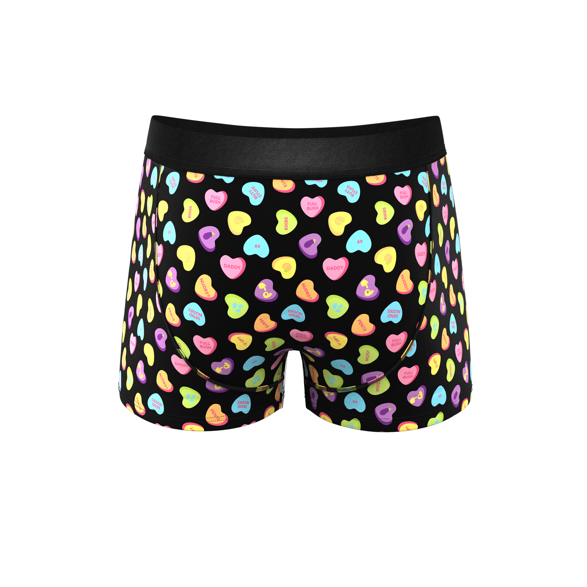 The Smooth Talker | Candy Hearts Ball Hammock® Pouch Trunks Underwear - Shinesty