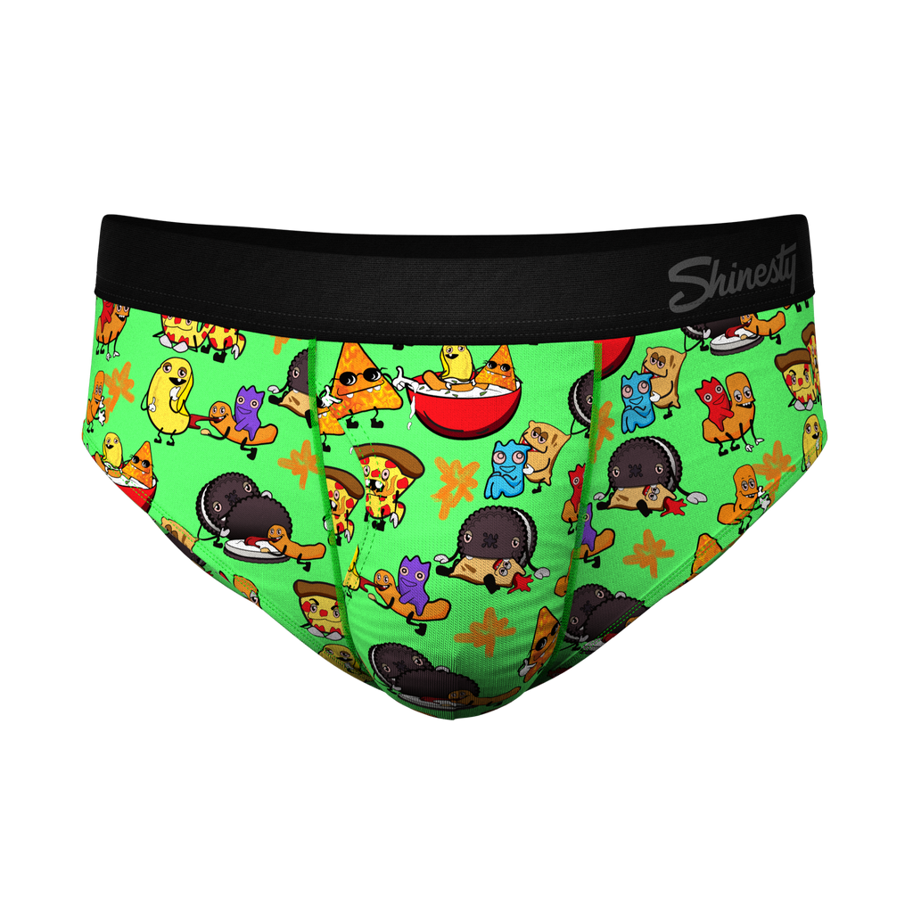 The Snackhanalia | Junk Food Ball Hammock® Pouch Underwear Briefs - Shinesty