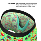 The Snackhanalia | Junk Food Ball Hammock® Pouch Underwear With Fly - Shinesty