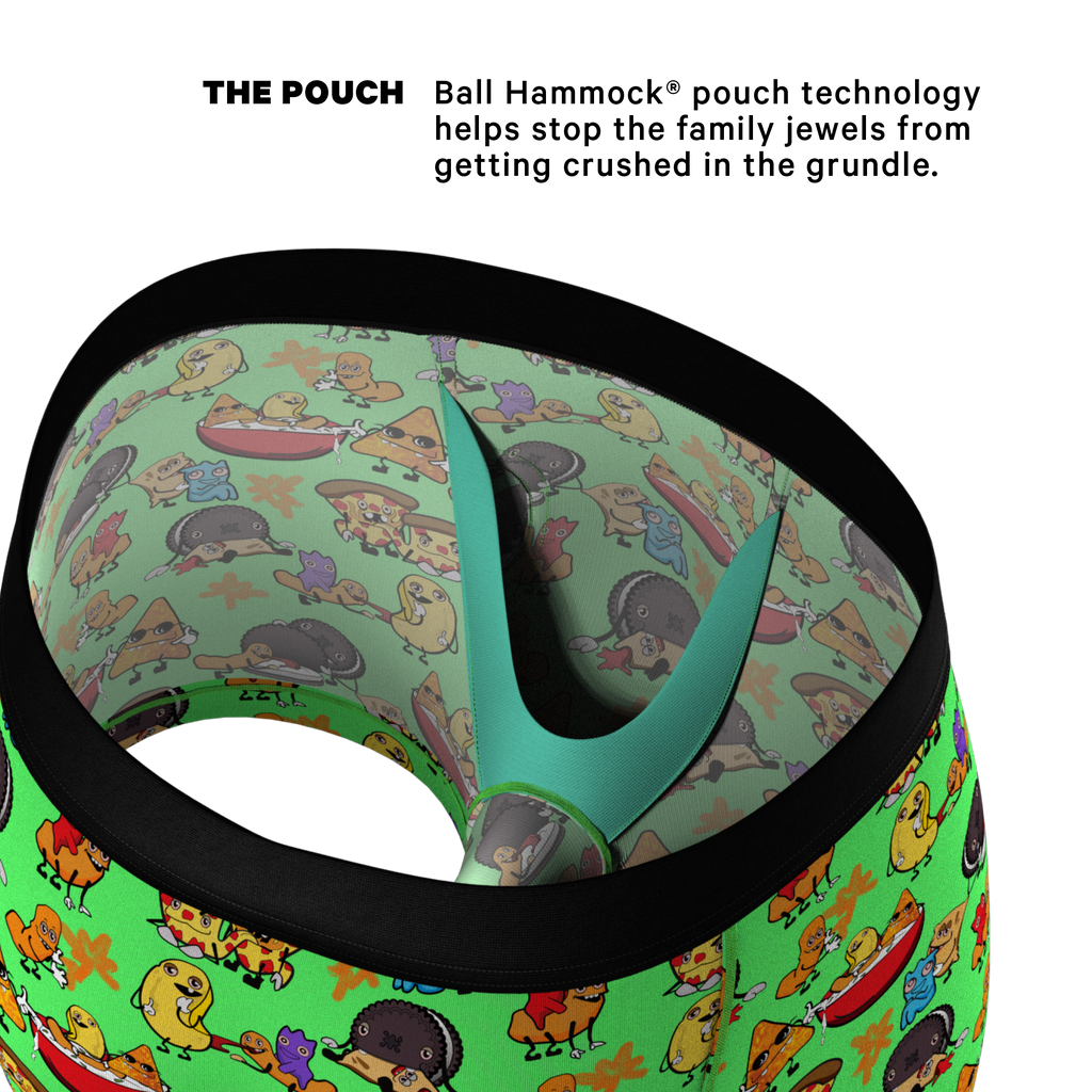 The Snackhanalia | Junk Food Ball Hammock® Pouch Trunks Underwear - Shinesty