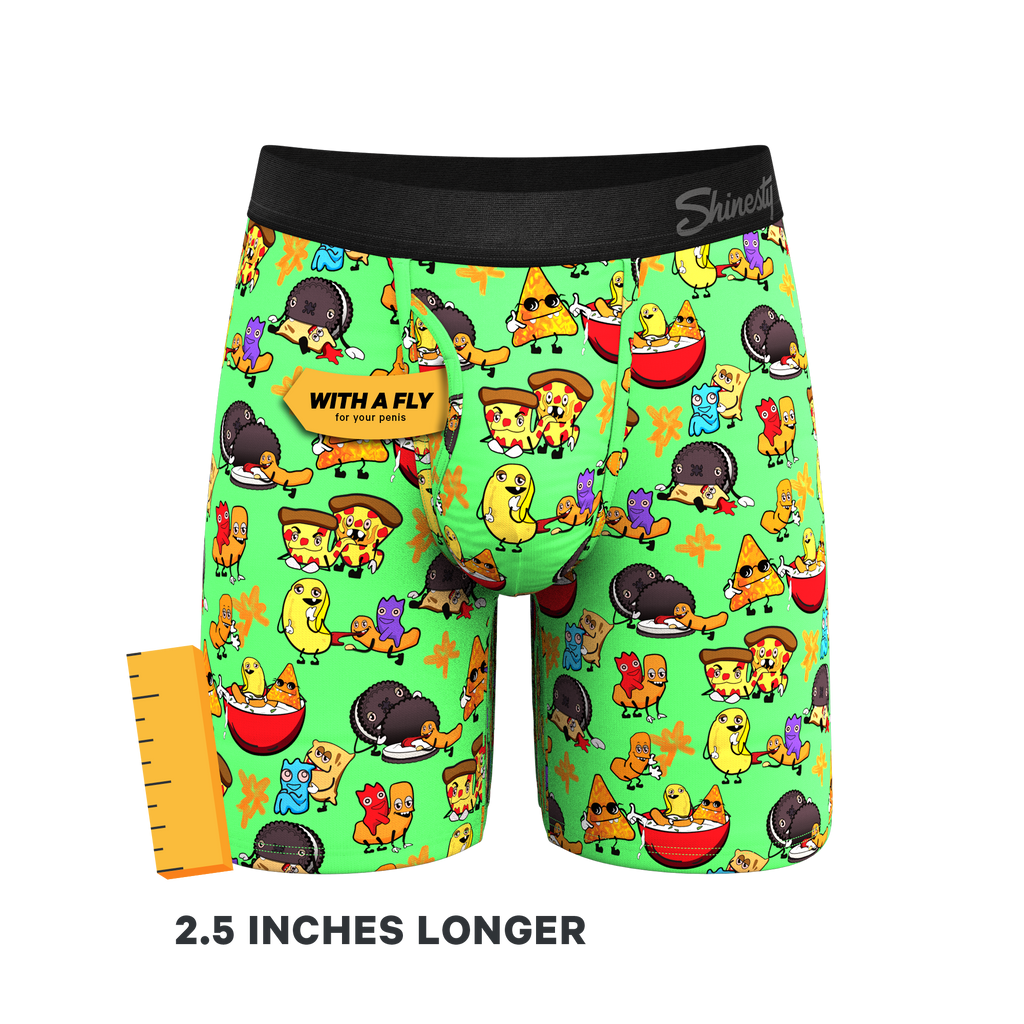 The Snackhanalia | Junk Food Ball Hammock® Boxer - Long Leg - Shinesty
