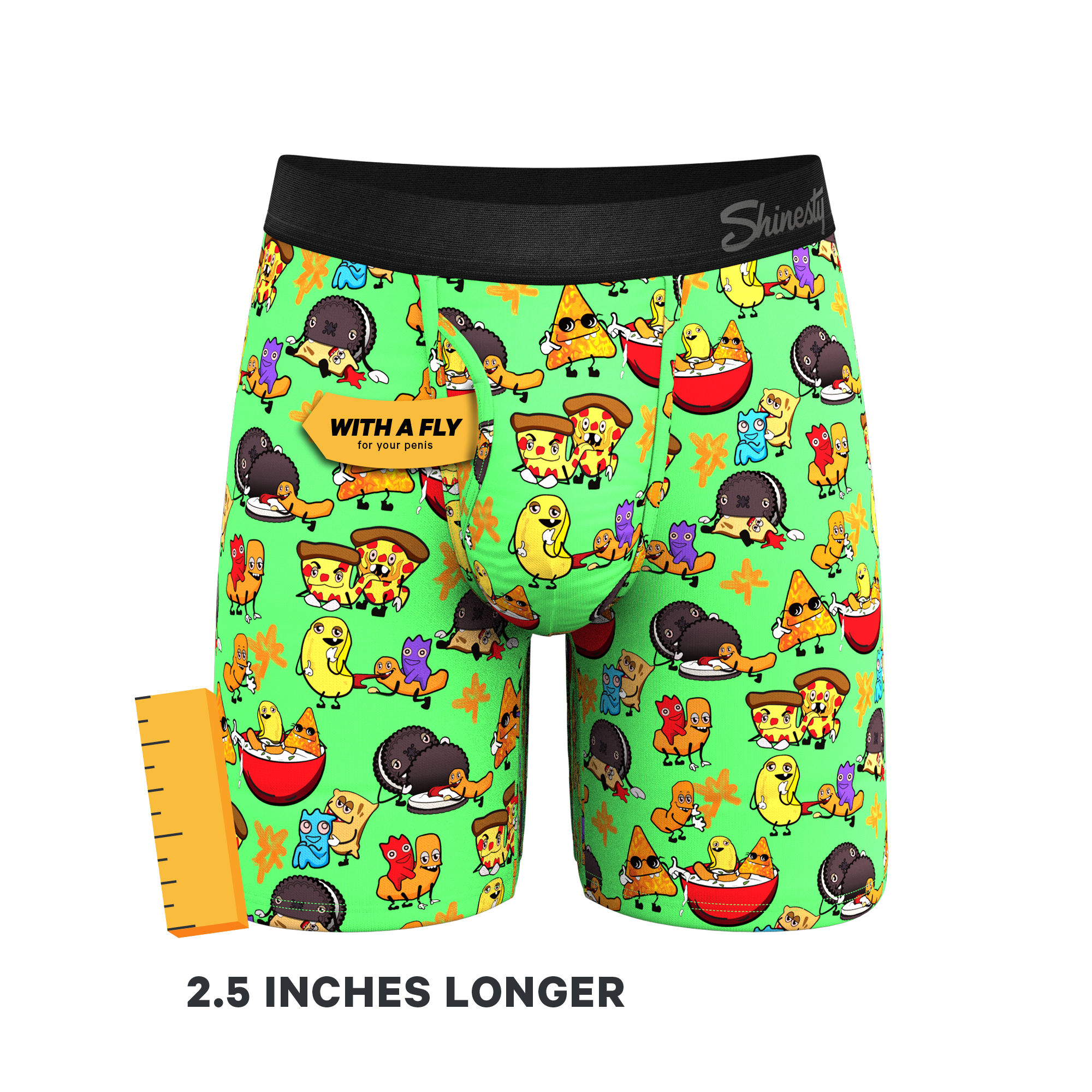 The Snackhanalia | Junk Food Ball Hammock® Boxer - Long Leg - Shinesty