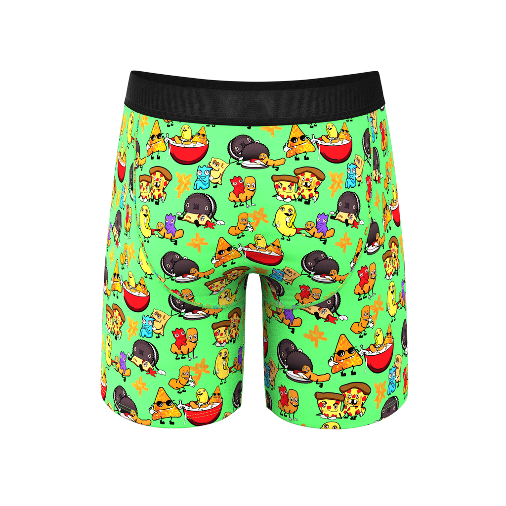 The Snackhanalia | Junk Food Ball Hammock® Boxer - Long Leg - Shinesty