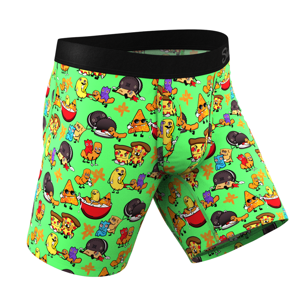 The Snackhanalia | Junk Food Ball Hammock® Boxer - Long Leg - Shinesty
