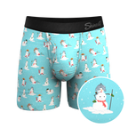 The Frosty Mistress | Snow Women Ball Hammock® Pouch Underwear With Fly - Shinesty