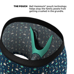 The Space Commando | Spaceship Ball Hammock® Pouch Underwear With Fly - Shinesty