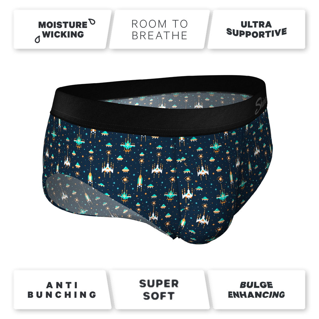 The Space Commando | Spaceship Ball Hammock® Pouch Underwear Briefs - Shinesty