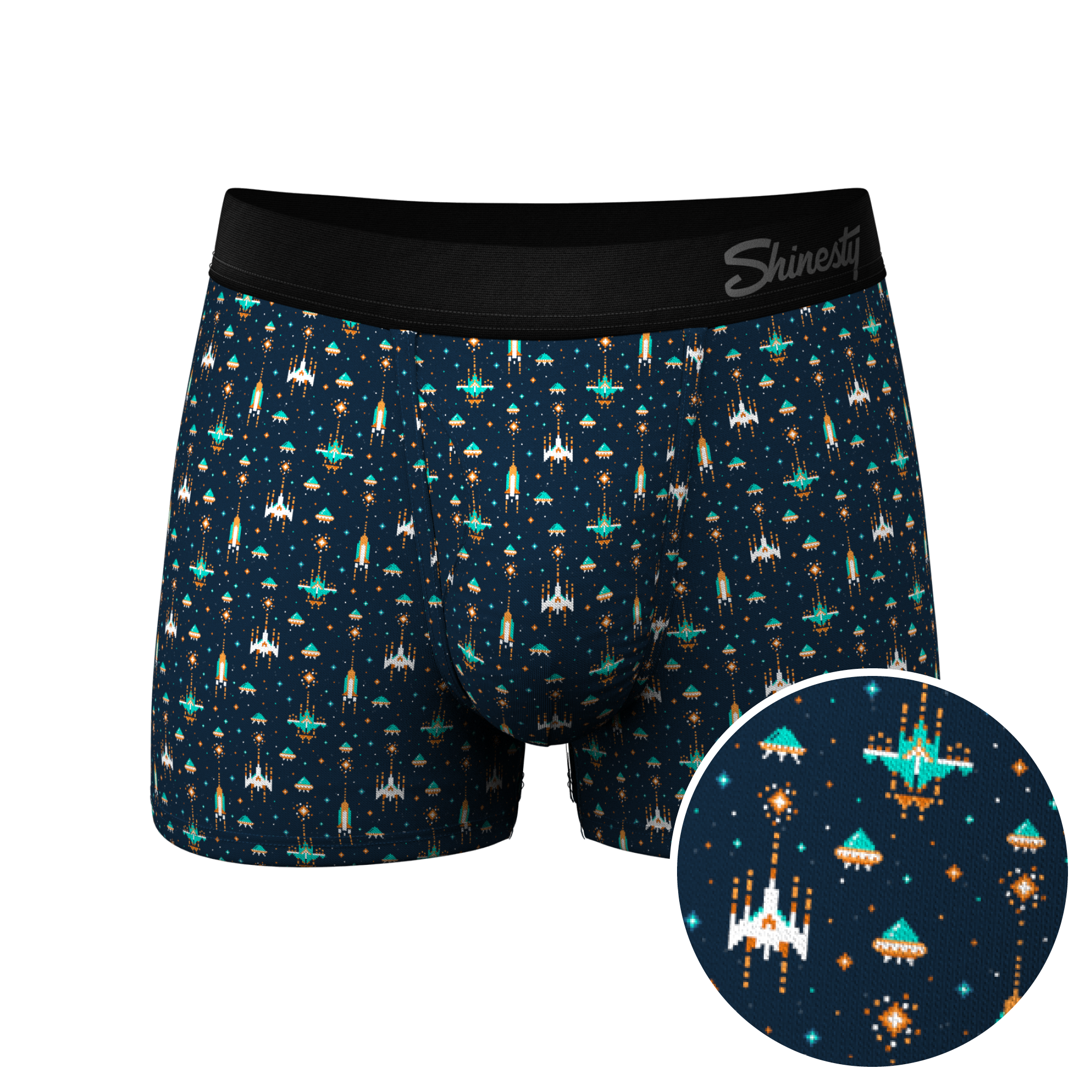 The Space Commando | Spaceship Ball Hammock® Pouch Trunks Underwear - Shinesty