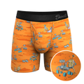 The Bend Rover | Space Robots Ball Hammock® Pouch Underwear With Fly - Shinesty