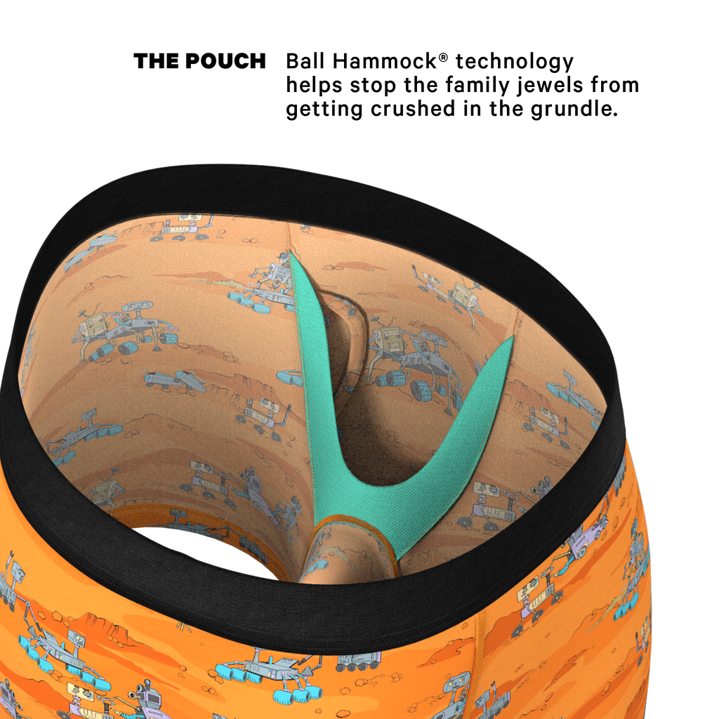 The Bend Rover | Space Robots Ball Hammock® Pouch Underwear With Fly - Shinesty