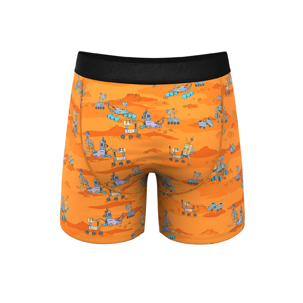 The Bend Rover | Space Robots Ball Hammock® Pouch Underwear With Fly - Shinesty