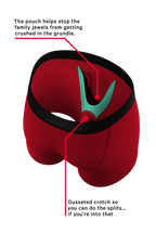 The St Knickers | Santa Belt Ball Hammock® Pouch Underwear With Fly - Shinesty