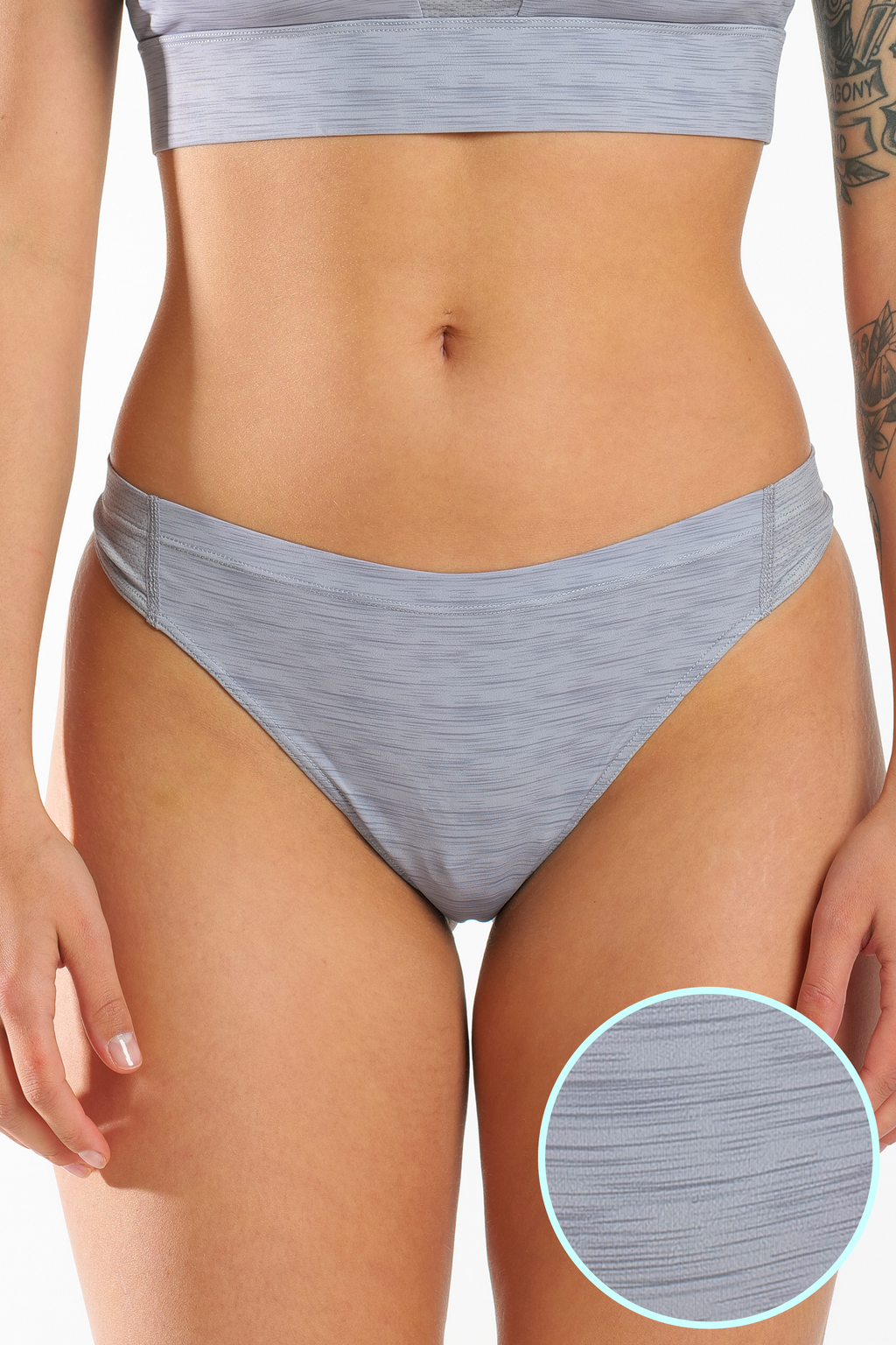 The Storm Cloud | Grey paradICE™ Cooling Thong - Shinesty