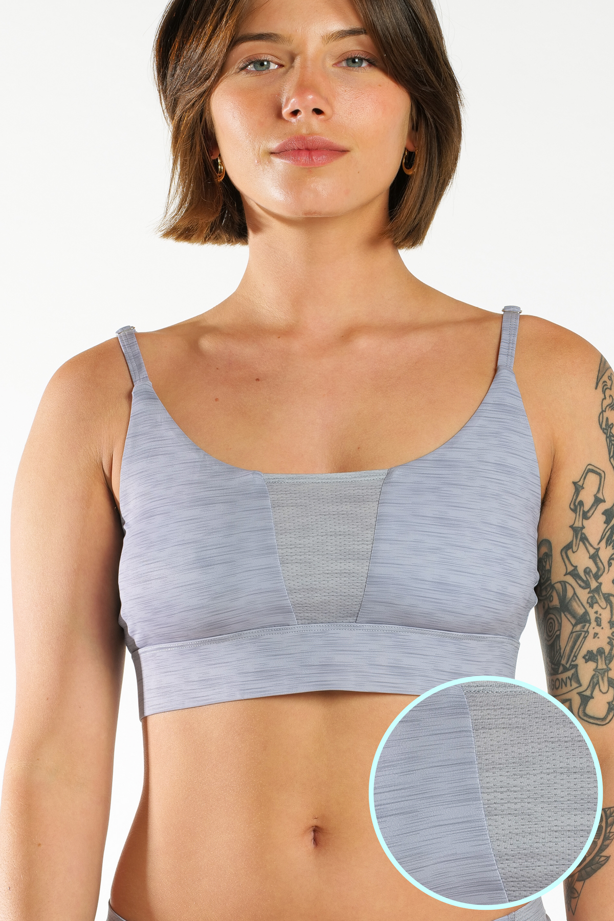 The Storm Cloud | Grey paradICE™ Boob Hammock™ Cooling Bralette - Shinesty