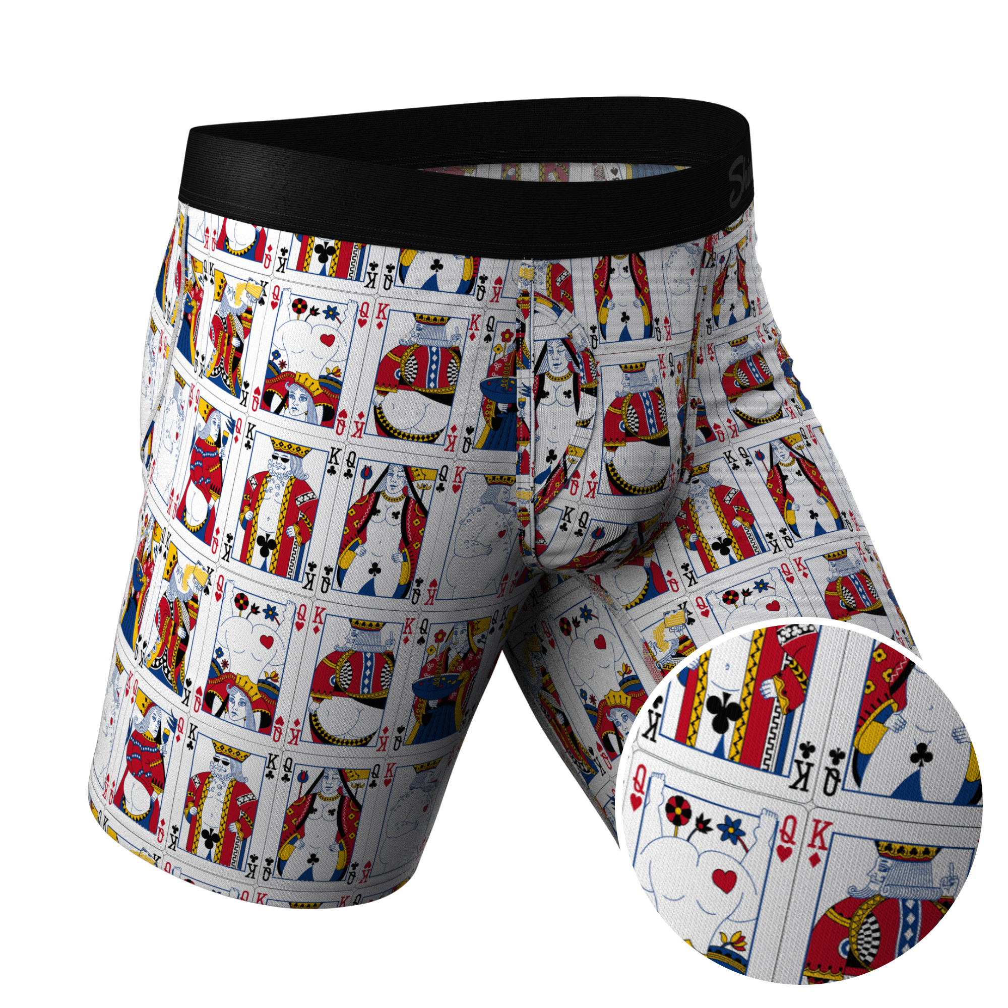 The Strip Poker | Playing Cards Ball Hammock® Boxer - Long Leg - Shinesty