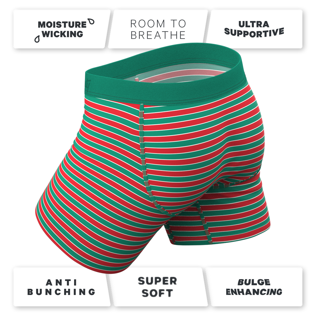 The Stripe Club | Christmas Striped Ball Hammock® Pouch Underwear - Shinesty