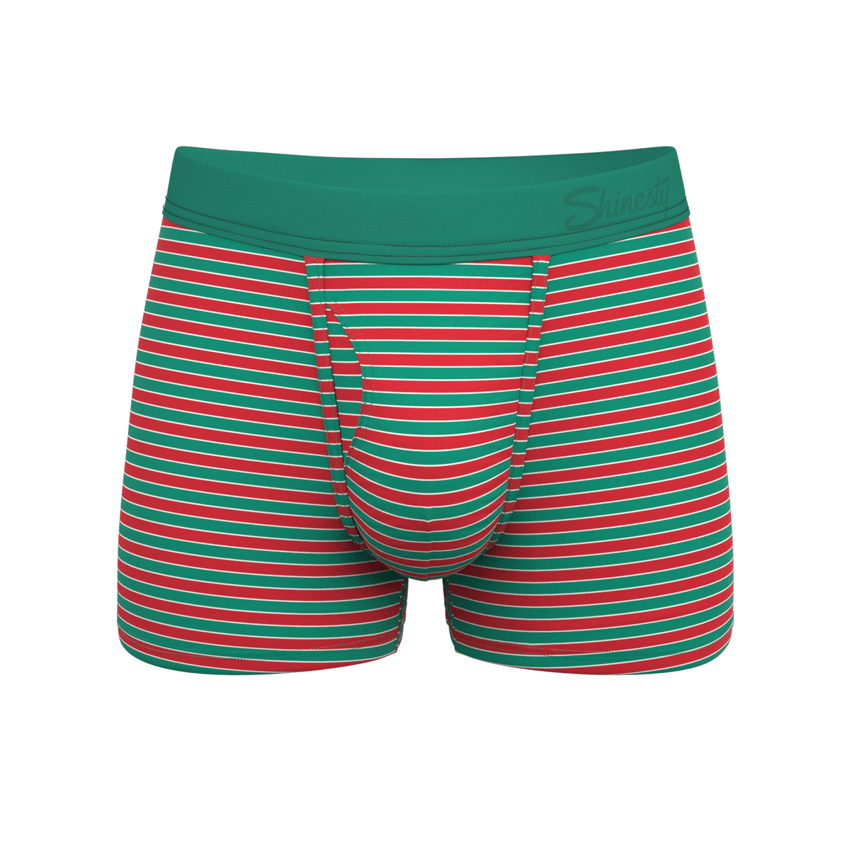 The Stripe Club | Christmas Striped Ball Hammock® Pouch Trunks Underwear - Shinesty