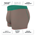 The Stripe Club | Christmas Striped Ball Hammock® Pouch Trunks Underwear - Shinesty
