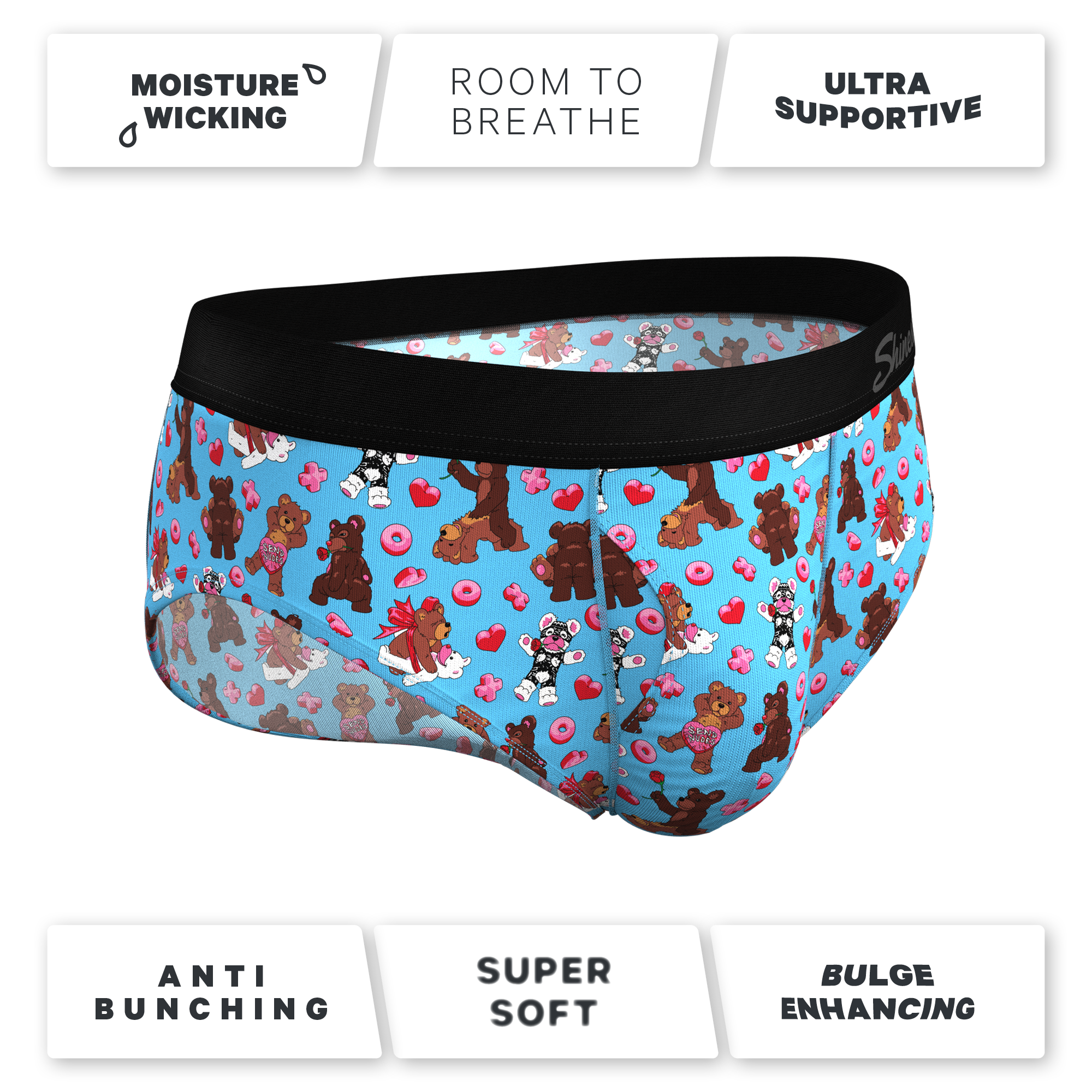 The Stuffed Animal | Teddy Bear Ball Hammock® Pouch Underwear Briefs - Shinesty