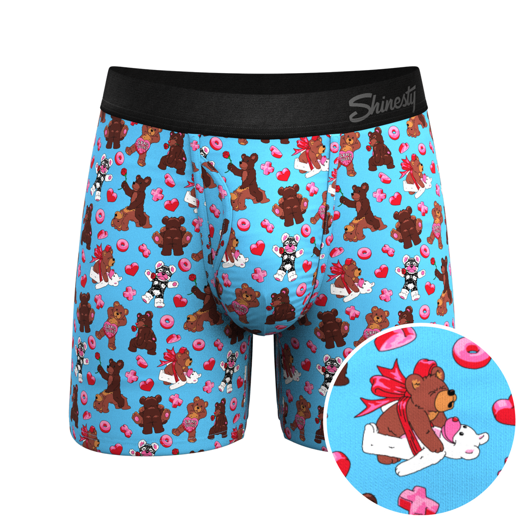 The Stuffed Animal | Teddy Bear Ball Hammock® Pouch Underwear With Fly - Shinesty