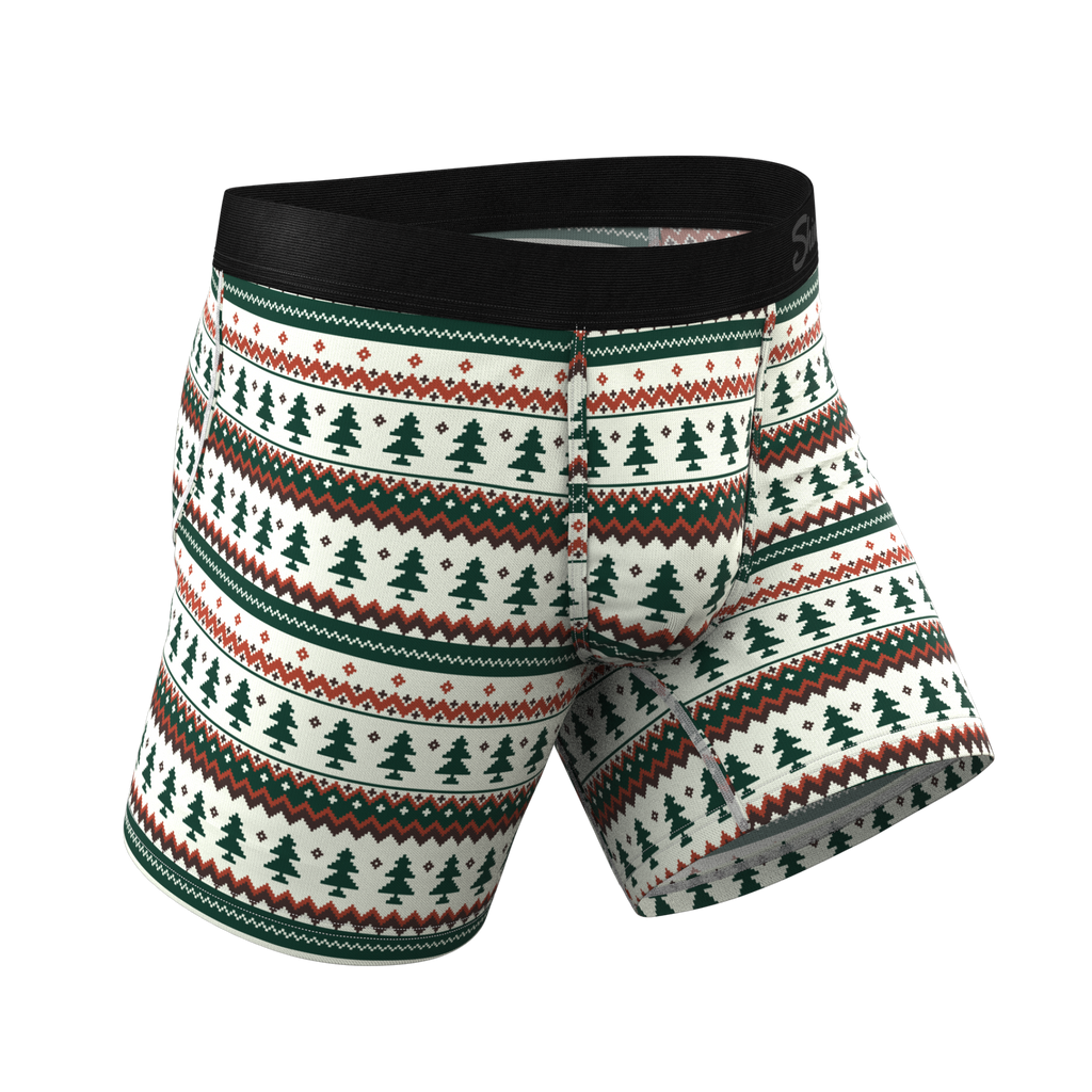 The Stuffed Stocking | Fair Isle Christmas Tree Ball Hammock® Pouch Underwear - Shinesty