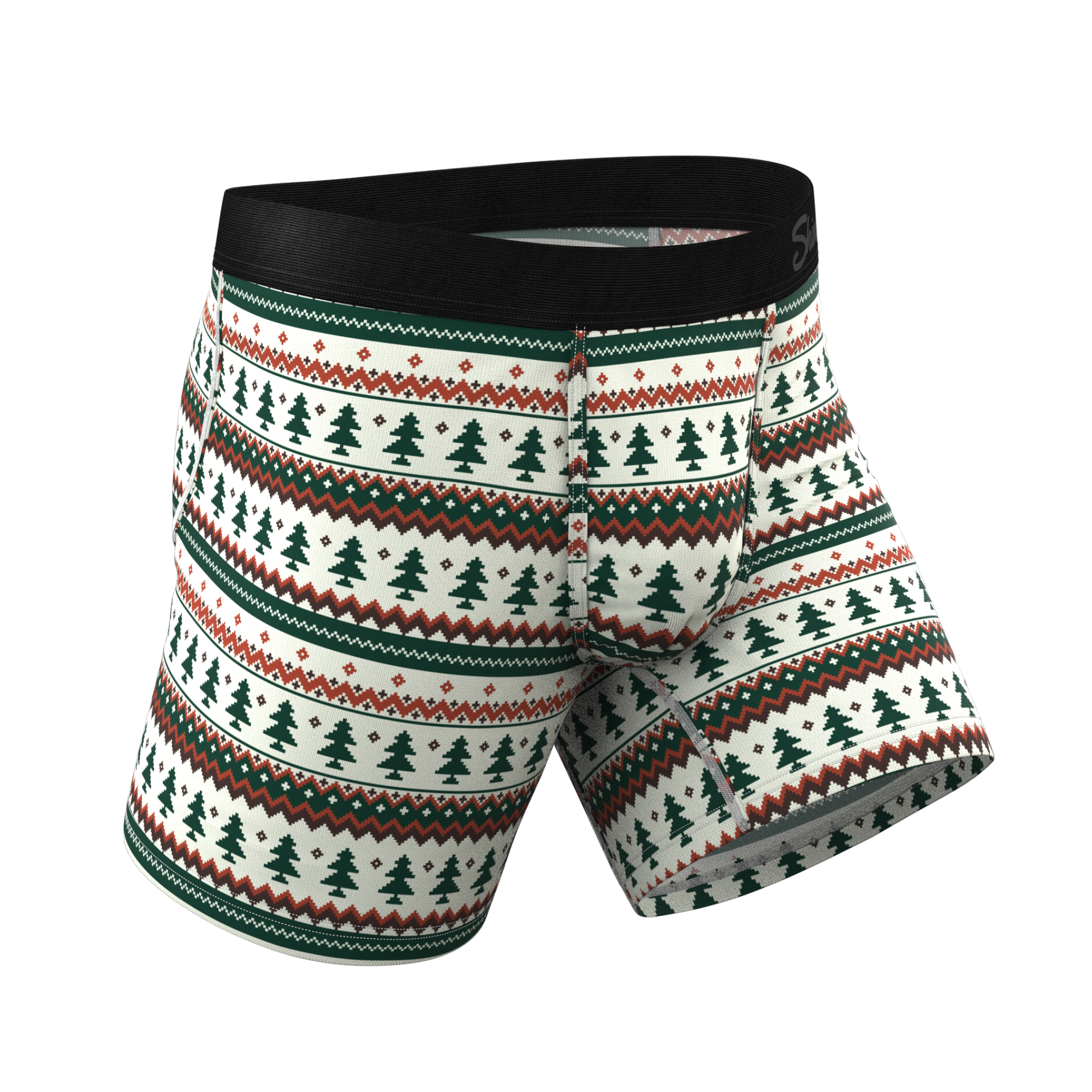 The Stuffed Stocking | Fair Isle Christmas Tree Ball Hammock® Pouch Underwear - Shinesty
