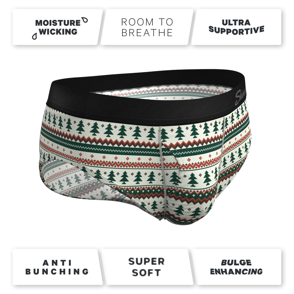 The Stuffed Stocking | Fair Isle Christmas Tree Ball Hammock® Pouch Underwear Briefs - Shinesty