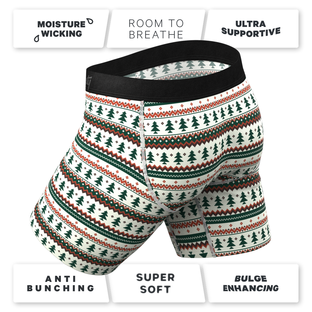 The Stuffed Stocking | Fair Isle Christmas Tree Ball Hammock® Boxer - Long Leg - Shinesty