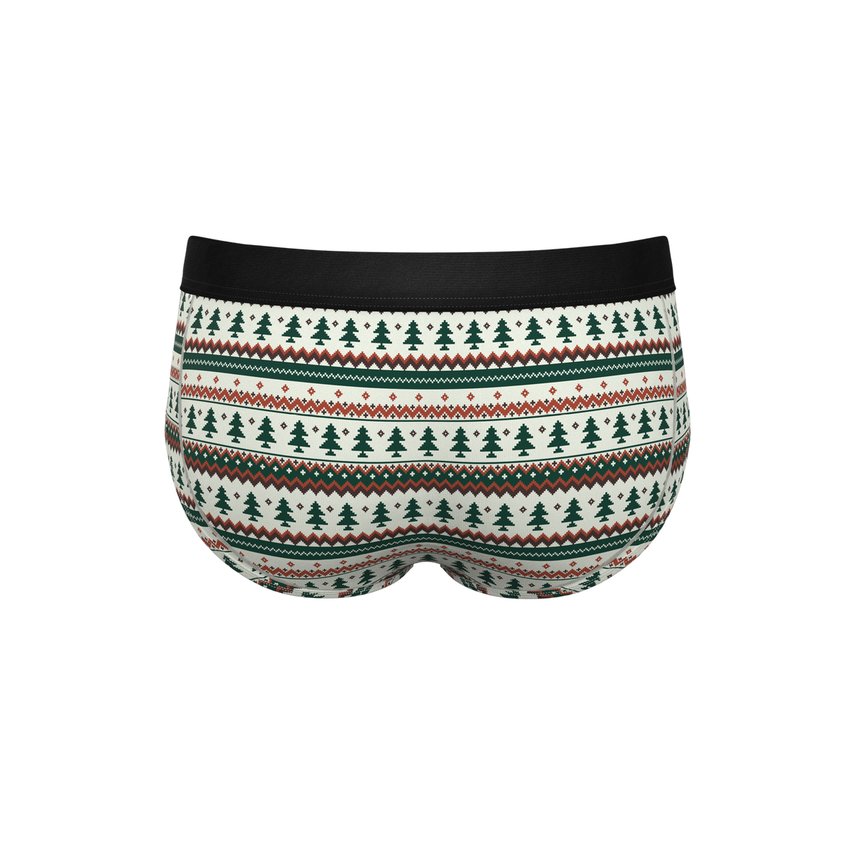 The Stuffed Stocking | Fair Isle Christmas Tree Ball Hammock® Pouch Underwear Briefs - Shinesty