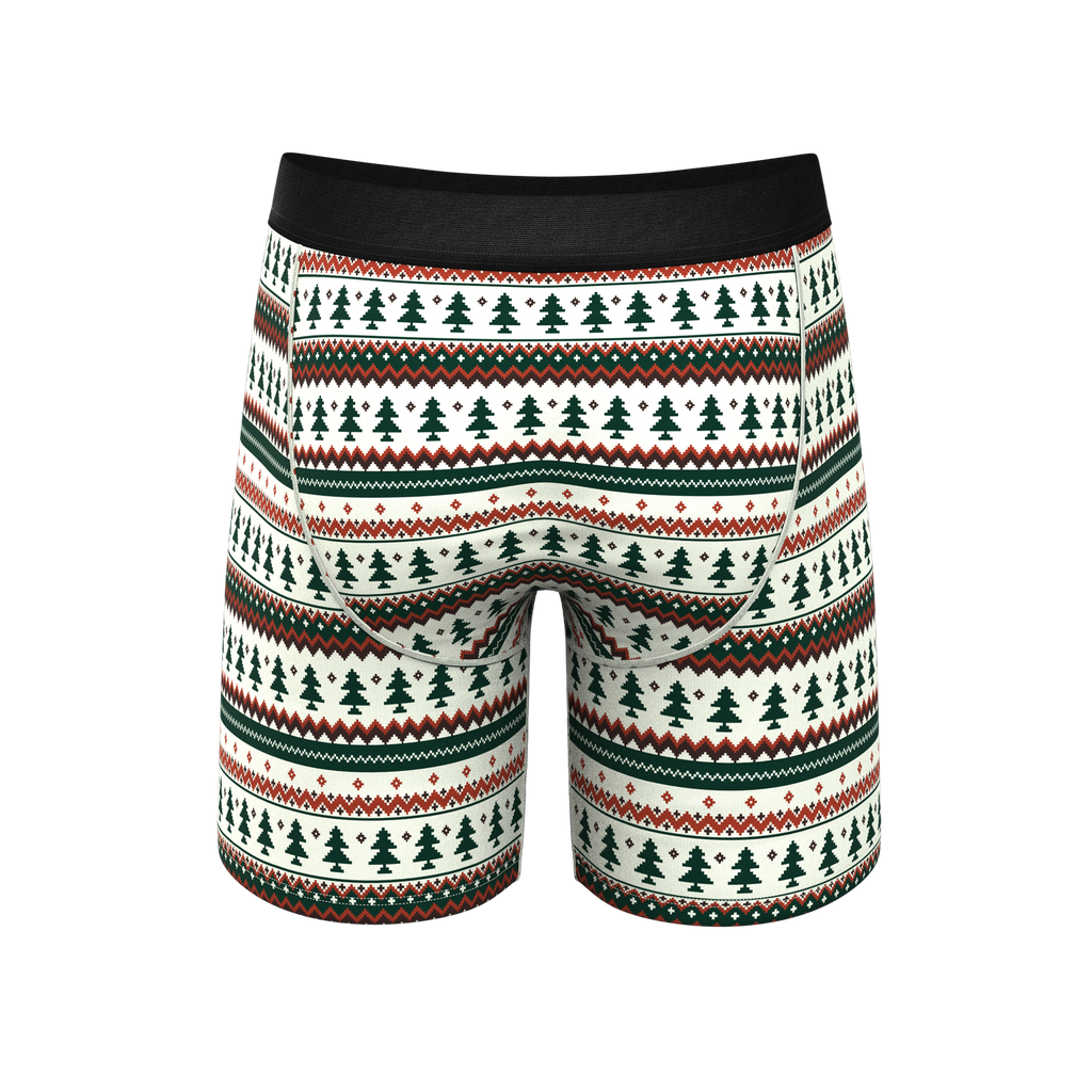 The Stuffed Stocking | Fair Isle Christmas Tree Ball Hammock® Boxer - Long Leg - Shinesty