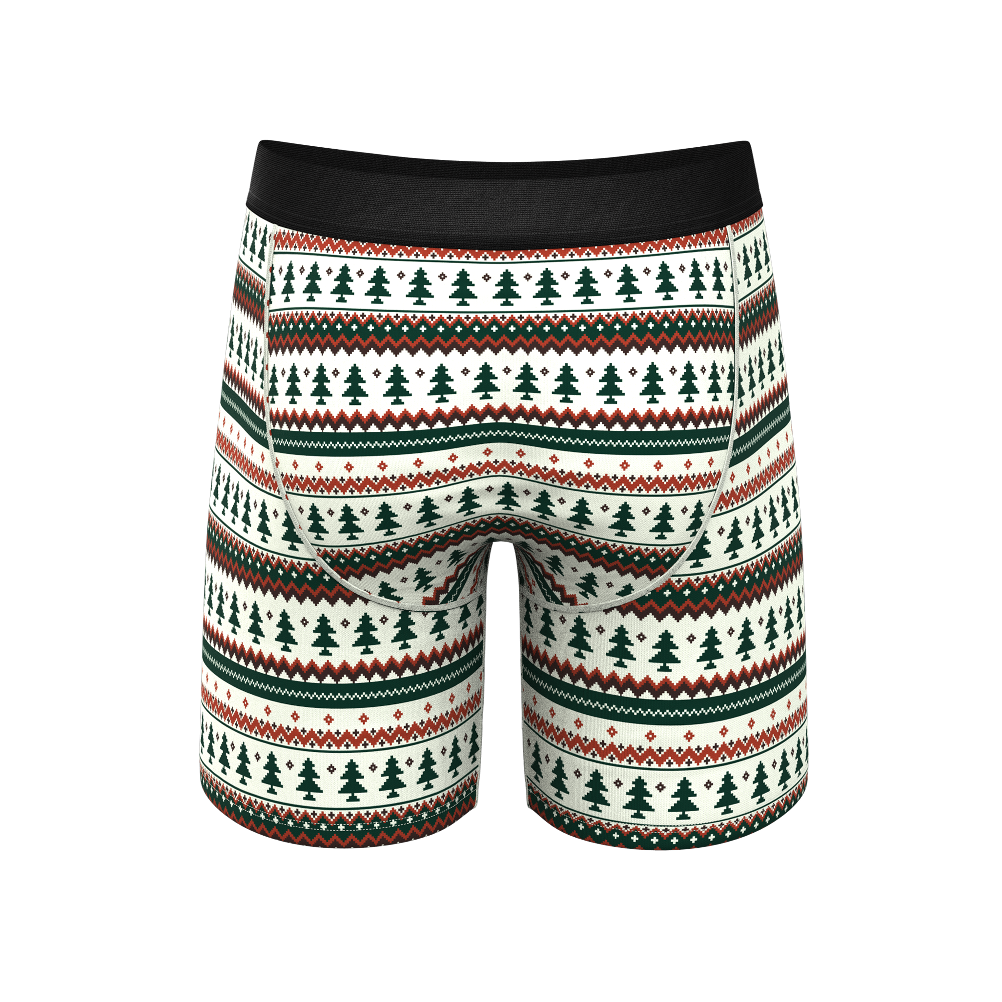 The Stuffed Stocking | Fair Isle Christmas Tree Ball Hammock® Boxer - Long Leg - Shinesty