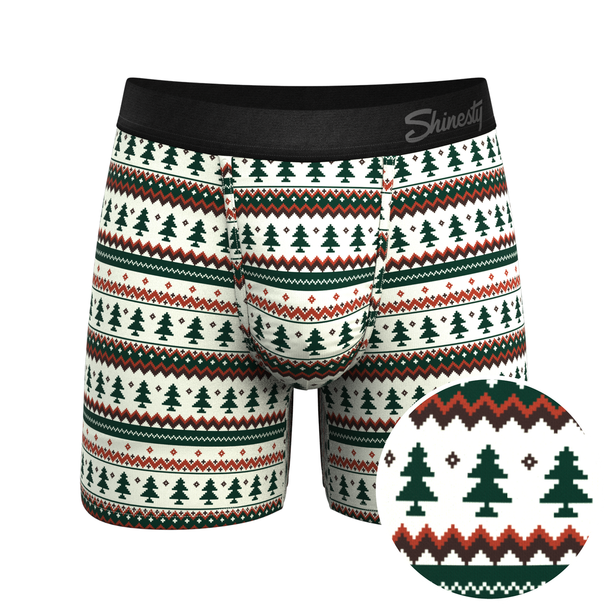 The Stuffed Stocking | Fair Isle Christmas Tree Ball Hammock® Pouch Underwear - Shinesty