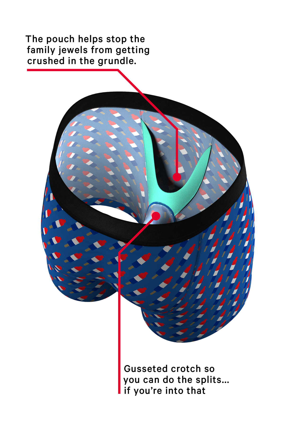 The Summer Snack | Popsicle Ball Hammock® Pouch Underwear - Shinesty
