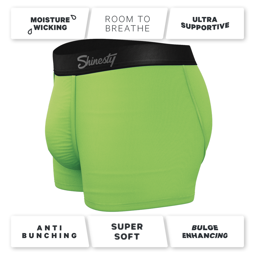 The Supernova | Bright Green Ball Hammock® Pouch Trunks Underwear - Shinesty