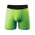 The Supernova | Bright Green Ball Hammock® Pouch Underwear With Fly - Shinesty