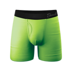 The Supernova | Bright Green Ball Hammock® Pouch Underwear With Fly - Shinesty