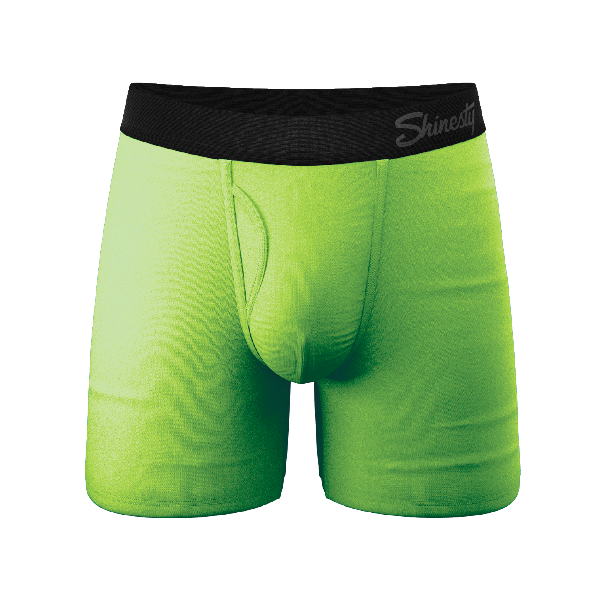 The Supernova | Bright Green Ball Hammock® Pouch Underwear With Fly - Shinesty