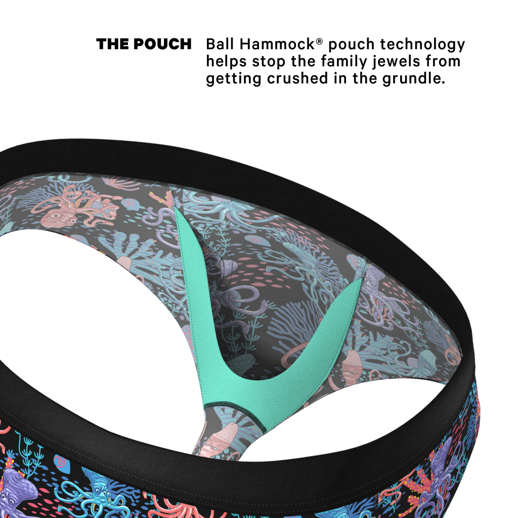 The Swollen Tentacles | Octopus Ball Hammock® Pouch Underwear Briefs - Shinesty