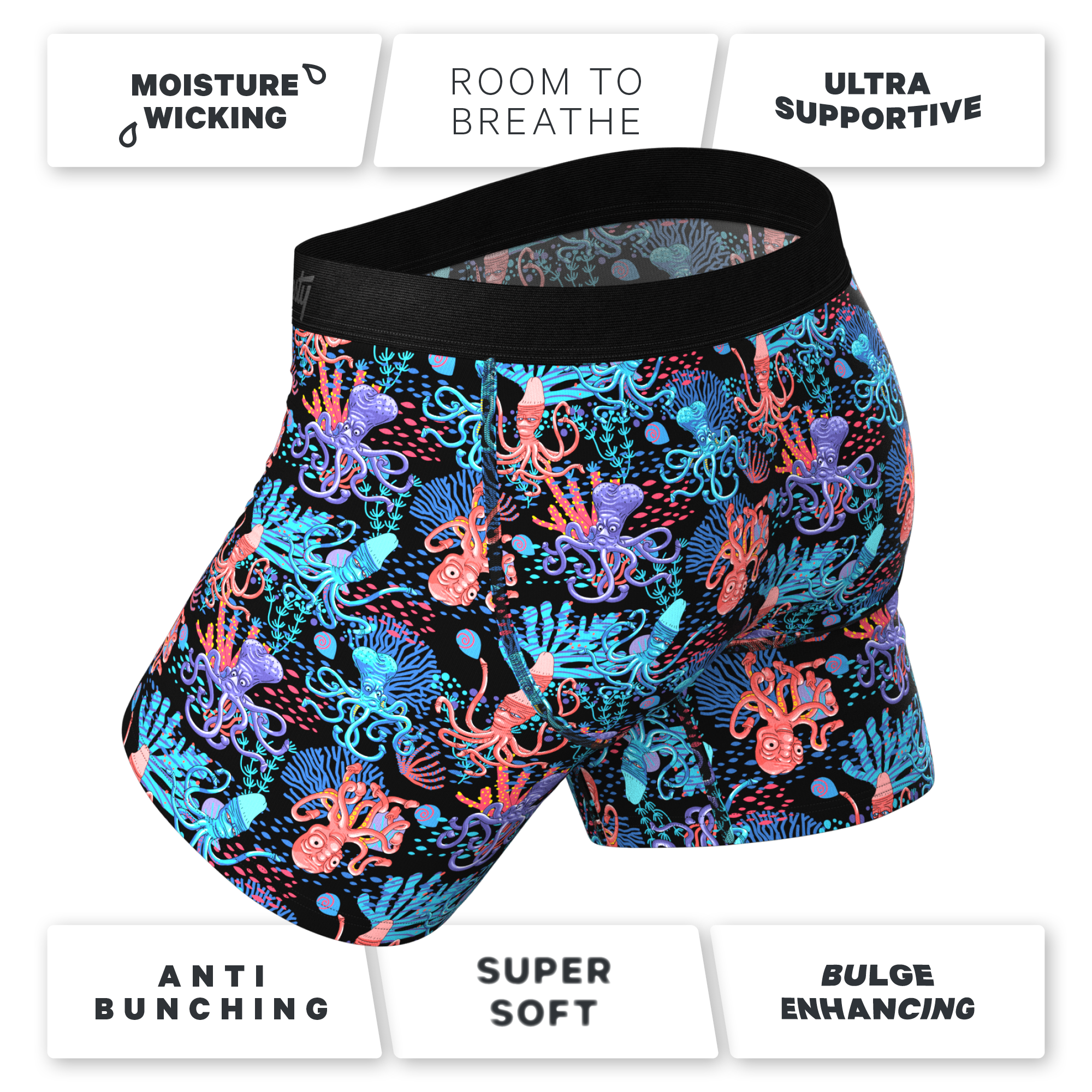 The Swollen Tentacles | Octopus Ball Hammock® Pouch Underwear - Shinesty