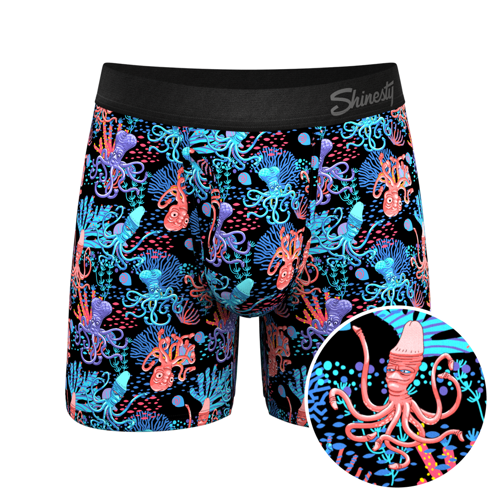 The Swollen Tentacles | Octopus Ball Hammock® Pouch Underwear With Fly - Shinesty