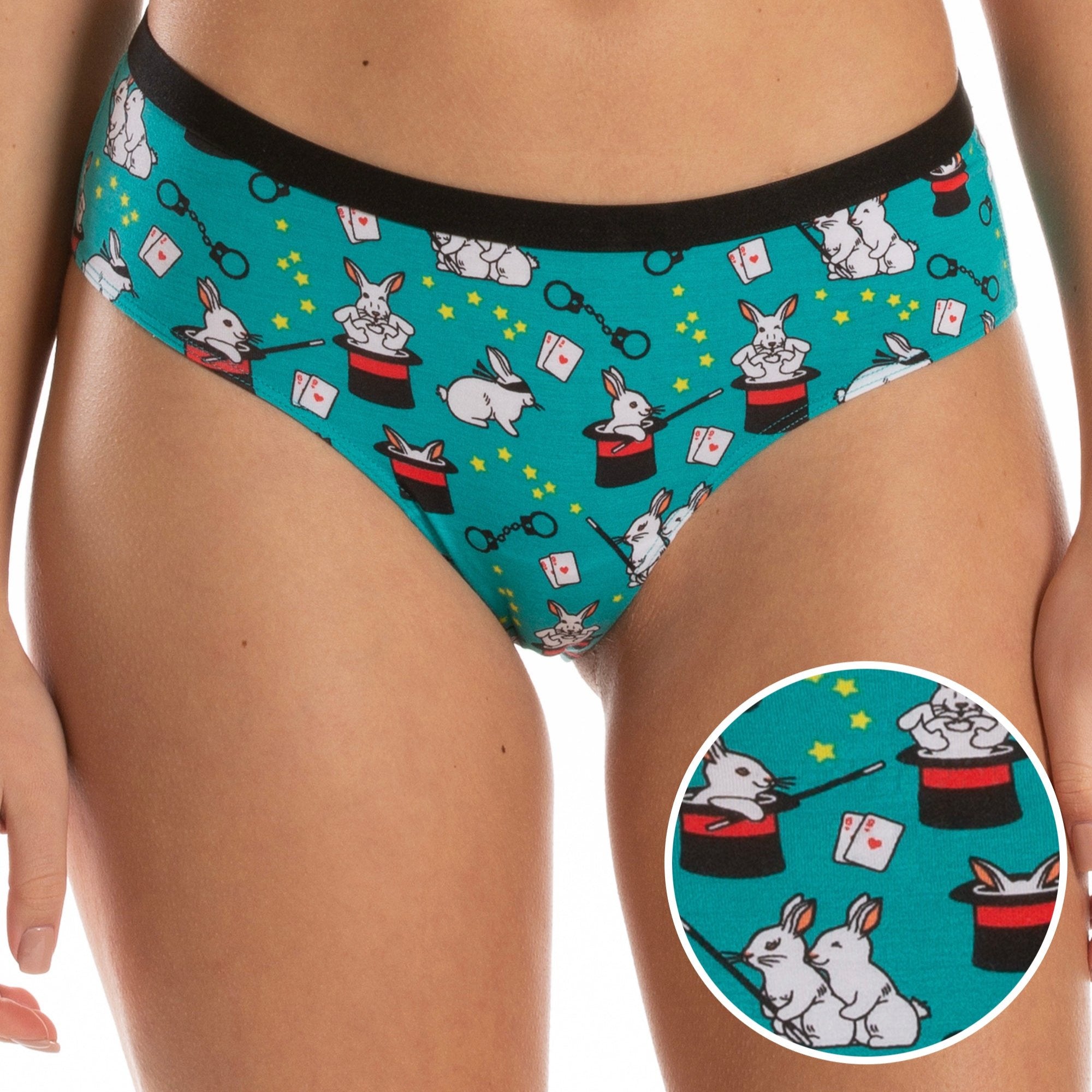 The AbracaDoMe | Magic Bunny Cheeky Underwear - Shinesty