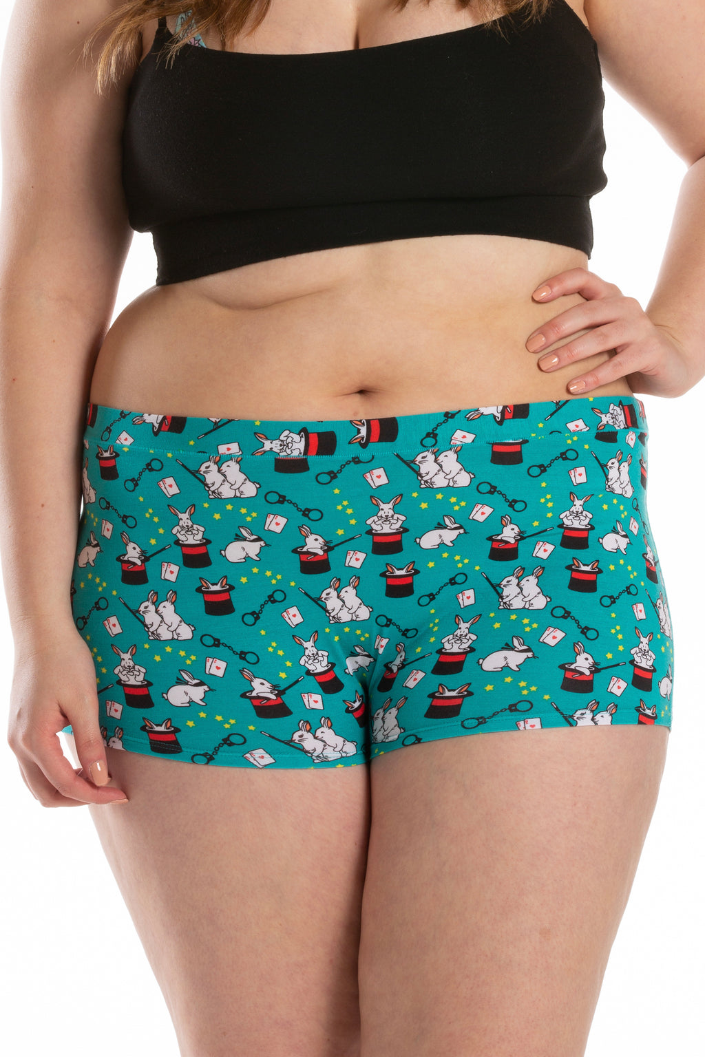 The AbracaDoMe | Magic Bunny Modal Boyshort Underwear - Shinesty