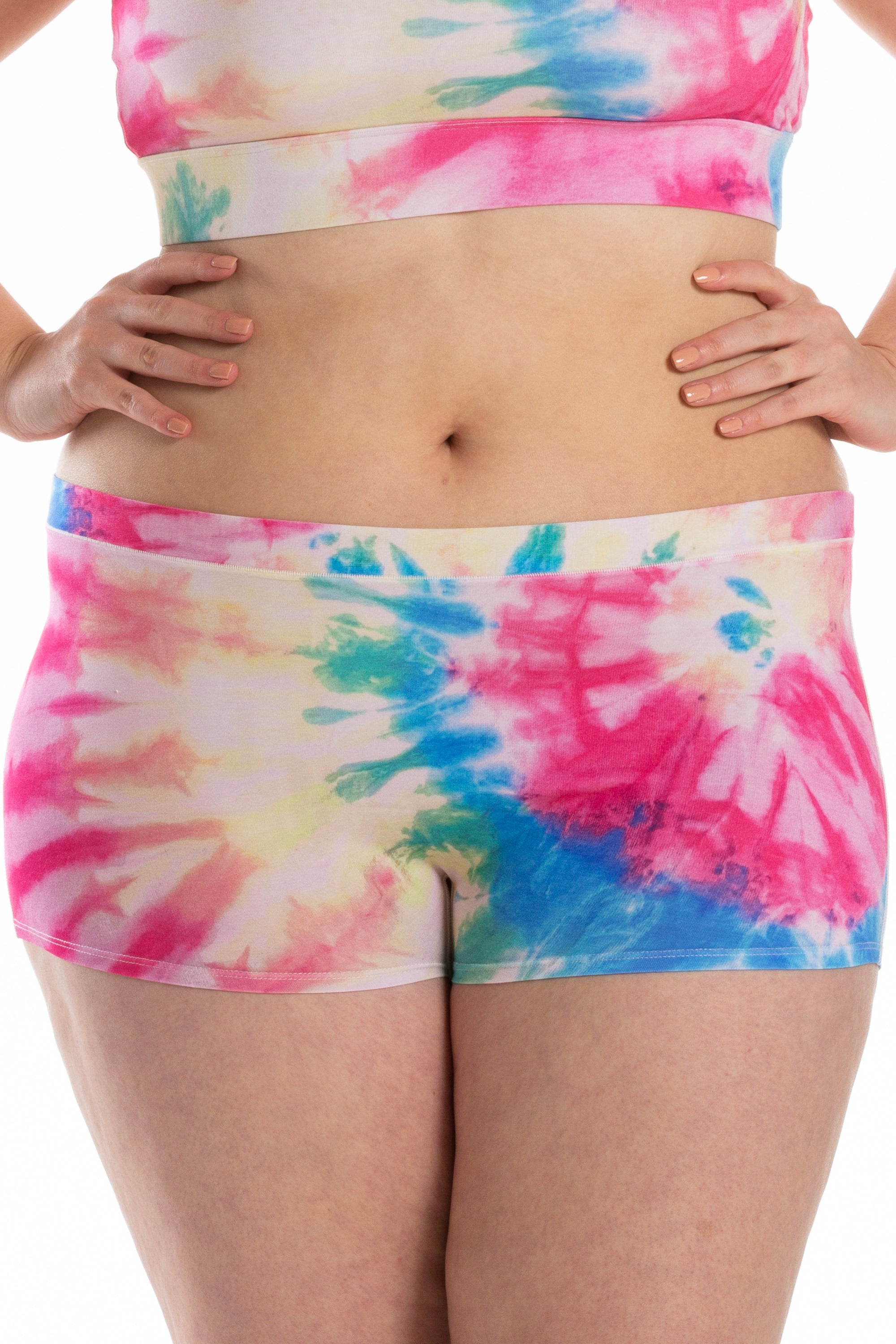 The Flower Child | Tie Dye Modal Boyshort Underwear - Shinesty