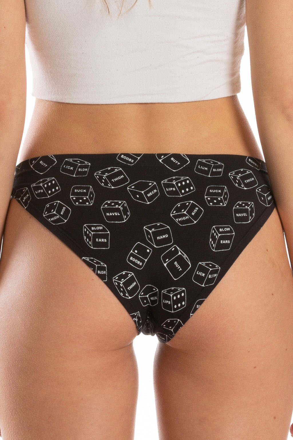 The Free For All | Glow In The Dark Dice Modal Bikini Underwear - Shinesty