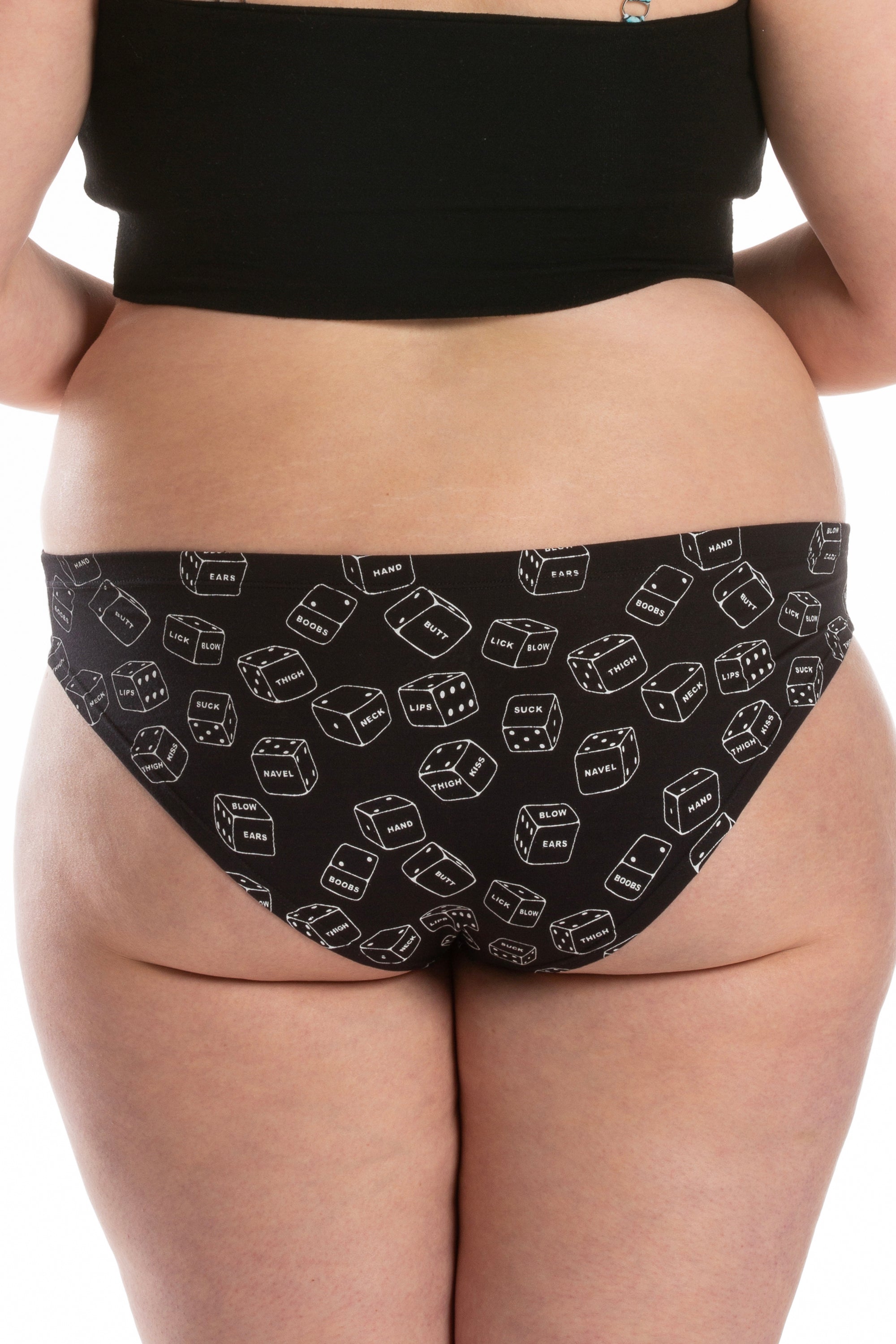 The Free For All | Glow In The Dark Dice Modal Bikini Underwear - Shinesty